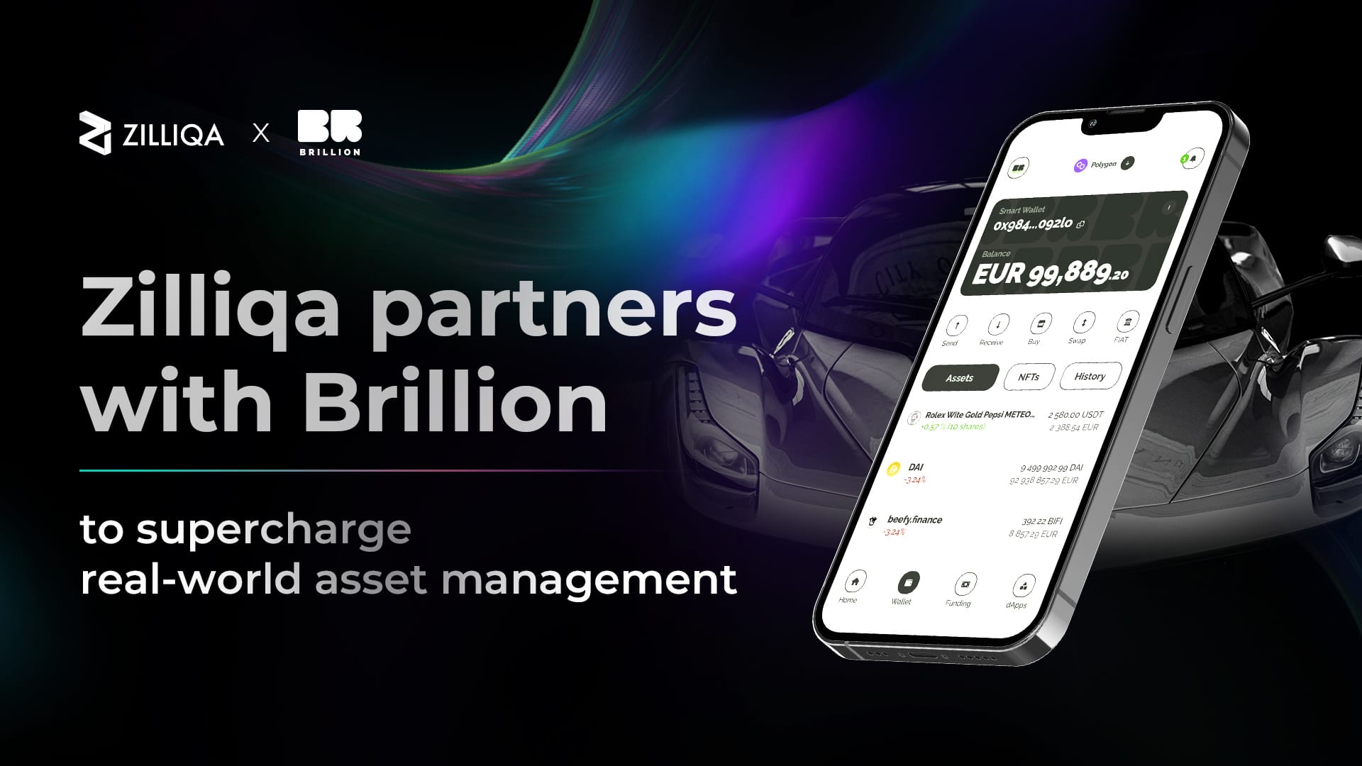 Zilliqa partners with Brillion to supercharge real-world asset management logo