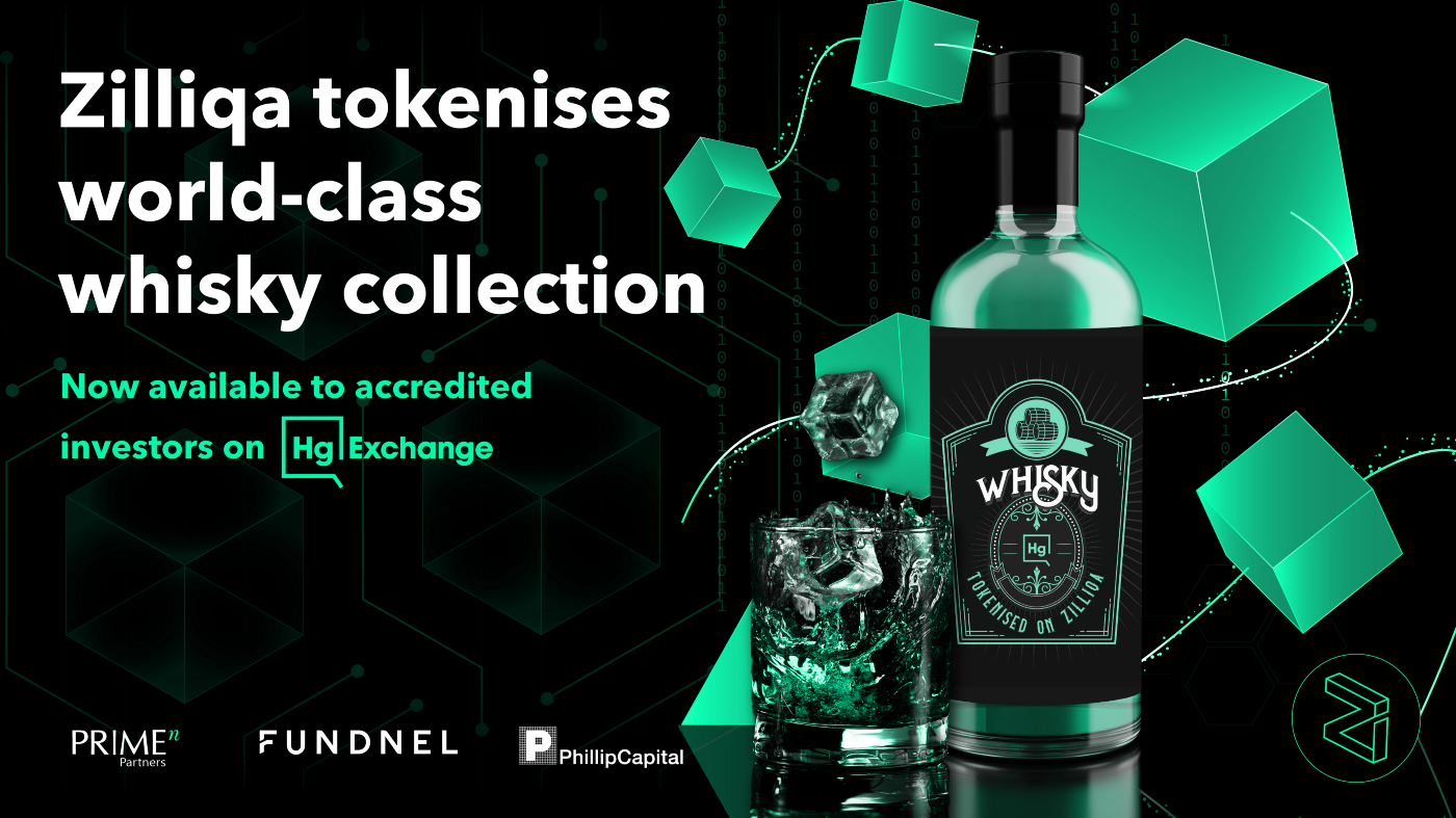 Zilliqa tokenises rare single-malt scotch whisky casks, now available to accredited investors on Hg Exchange