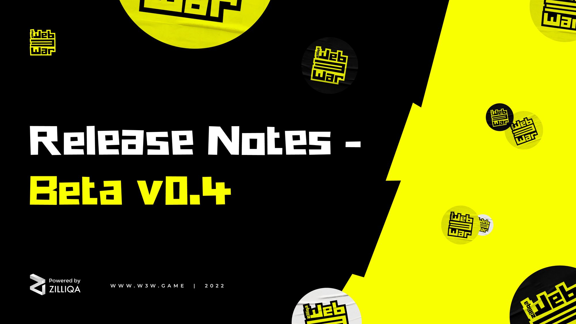 Release notes – WEB3WAR beta v0.4