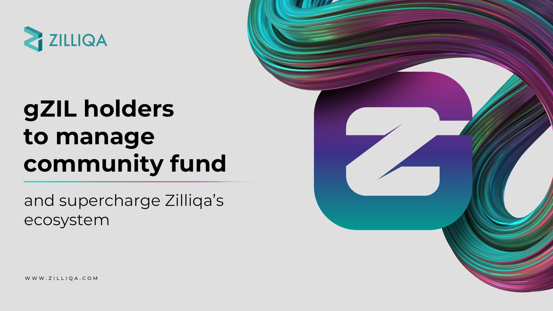 gZIL holders to manage community fund and supercharge Zilliqa’s ecosystem