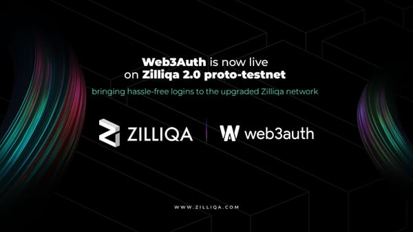 Web3Auth integrated with Zilliqa 2.0 proto-testnet